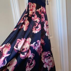Xscape fit and flare floral dress